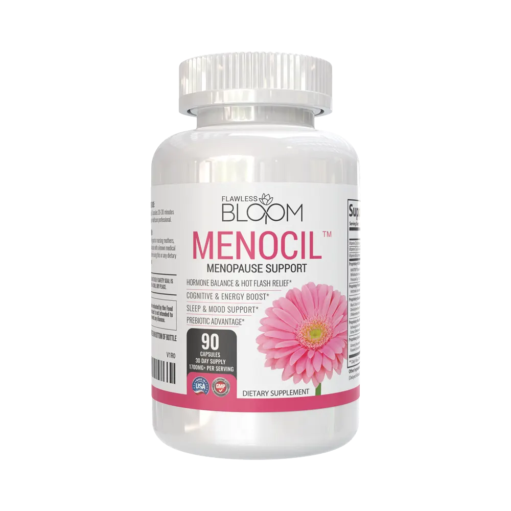 Menocil - Fórmula de apoyo para la menopausia con ingredientes naturales